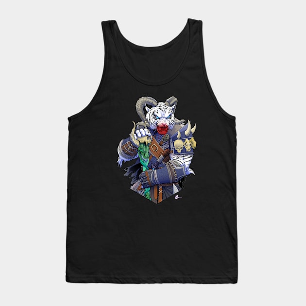 TIGER WARRIOR Tank Top by LeviCleemanArt